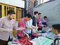 بازارچه خیریه همزمان با نیمه مبارک شعبان برگزار شد.